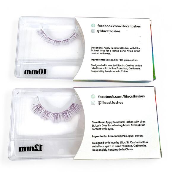 Lilac St. Faux Eyelash Clusters Ultraviolet Originals Purple Lashes 10mm 12mm - Picture 2 of 3